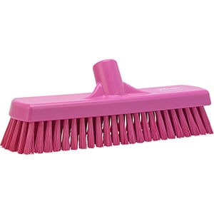 Vikan Deck/Wall Scrub, Stiff, 12", 7060