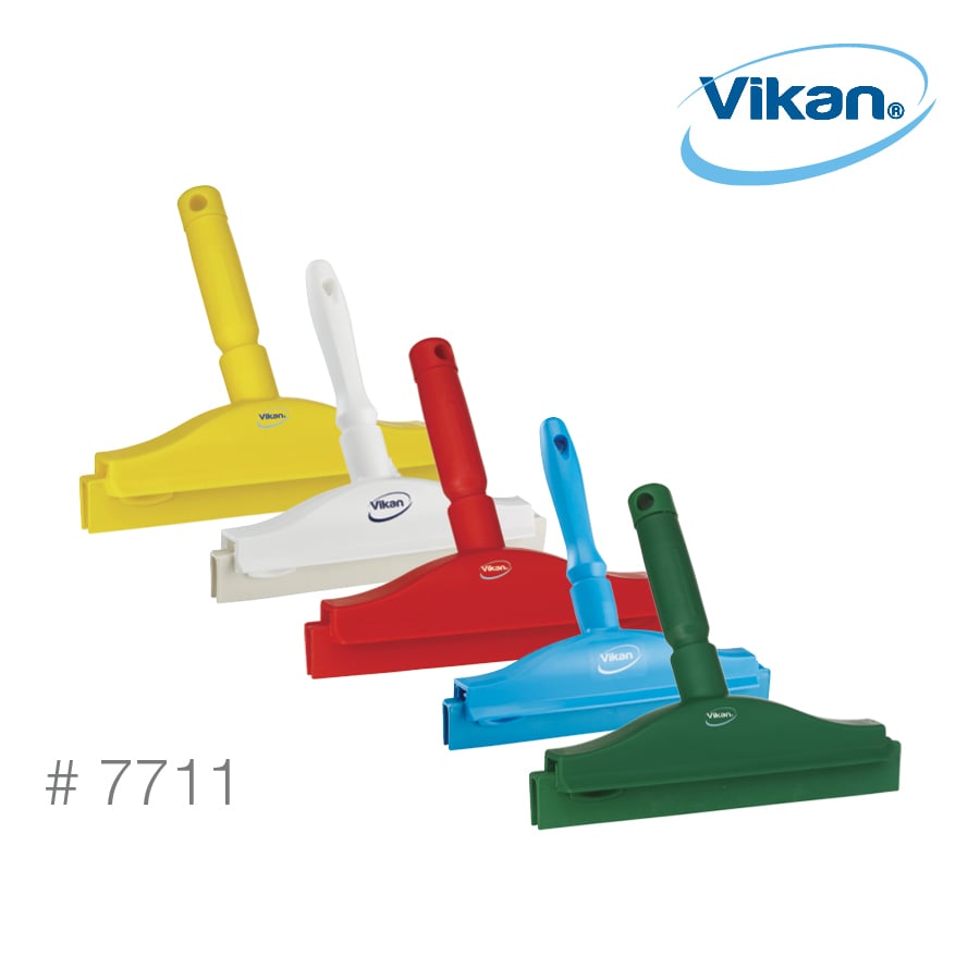Vikan Squeegee, Double Blade, Ultra Hygiene, 10", 7711
