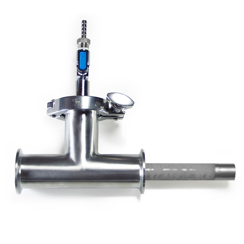 TCW Tri Clamp Sparging Tee