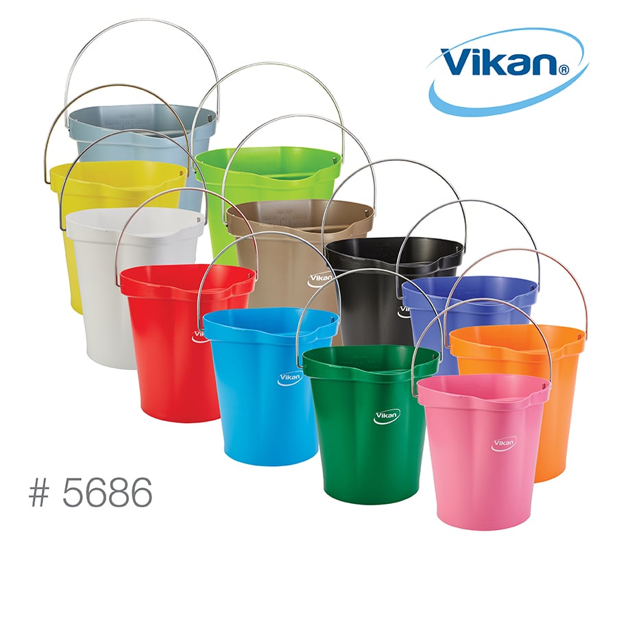 Vikan, Bucket, 3 Gallon, 5686