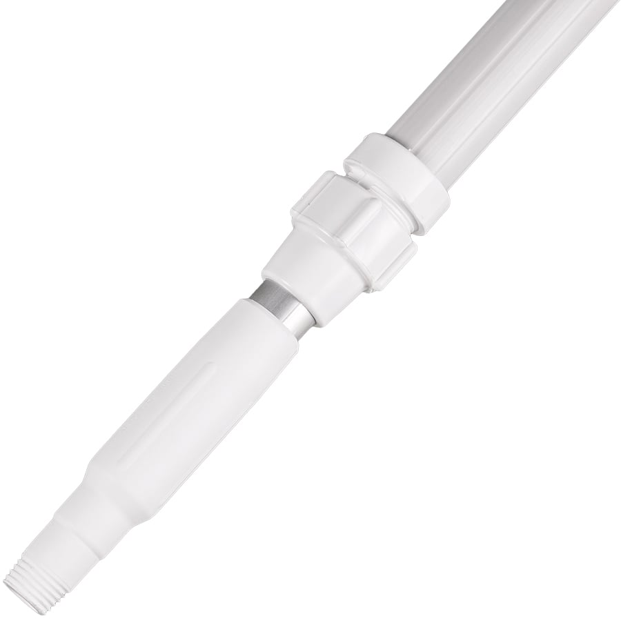 Vikan Telescopic Handle, Waterfed, Barbed Fitting,  63" - 114", White, 29735