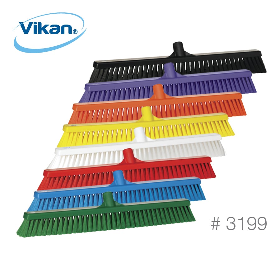 Vikan Push Broom, Soft, 24", 3199