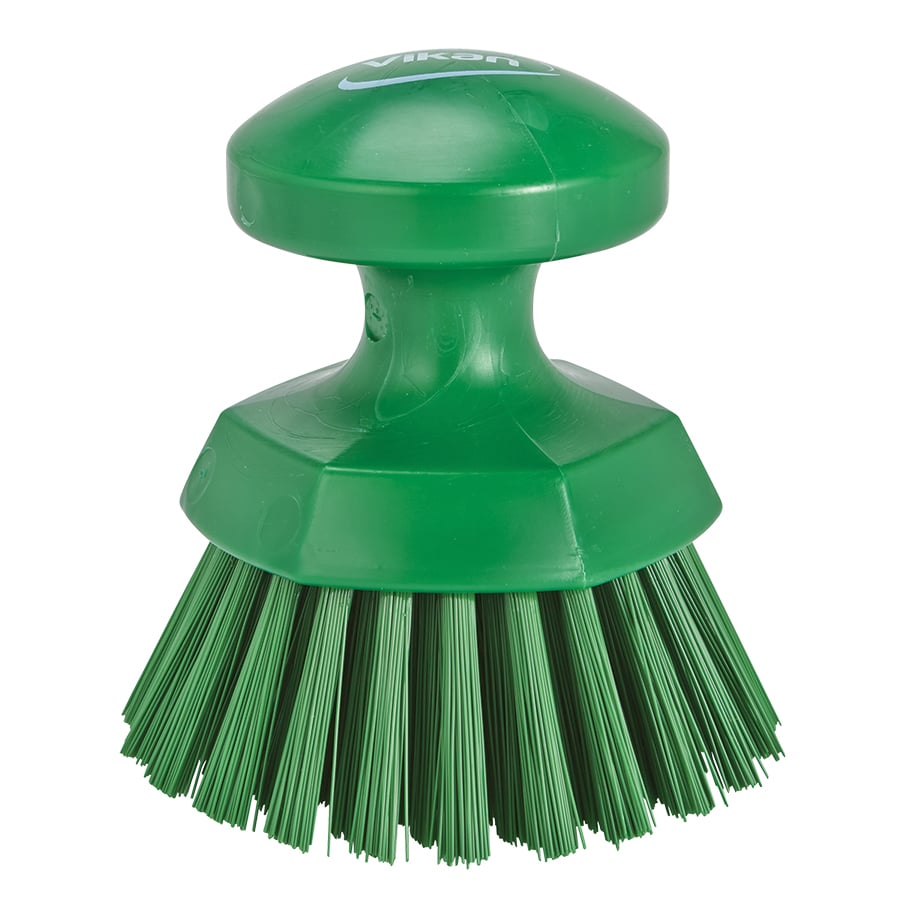 Vikan Round Hand Scrub Brush, Stiff, 3885