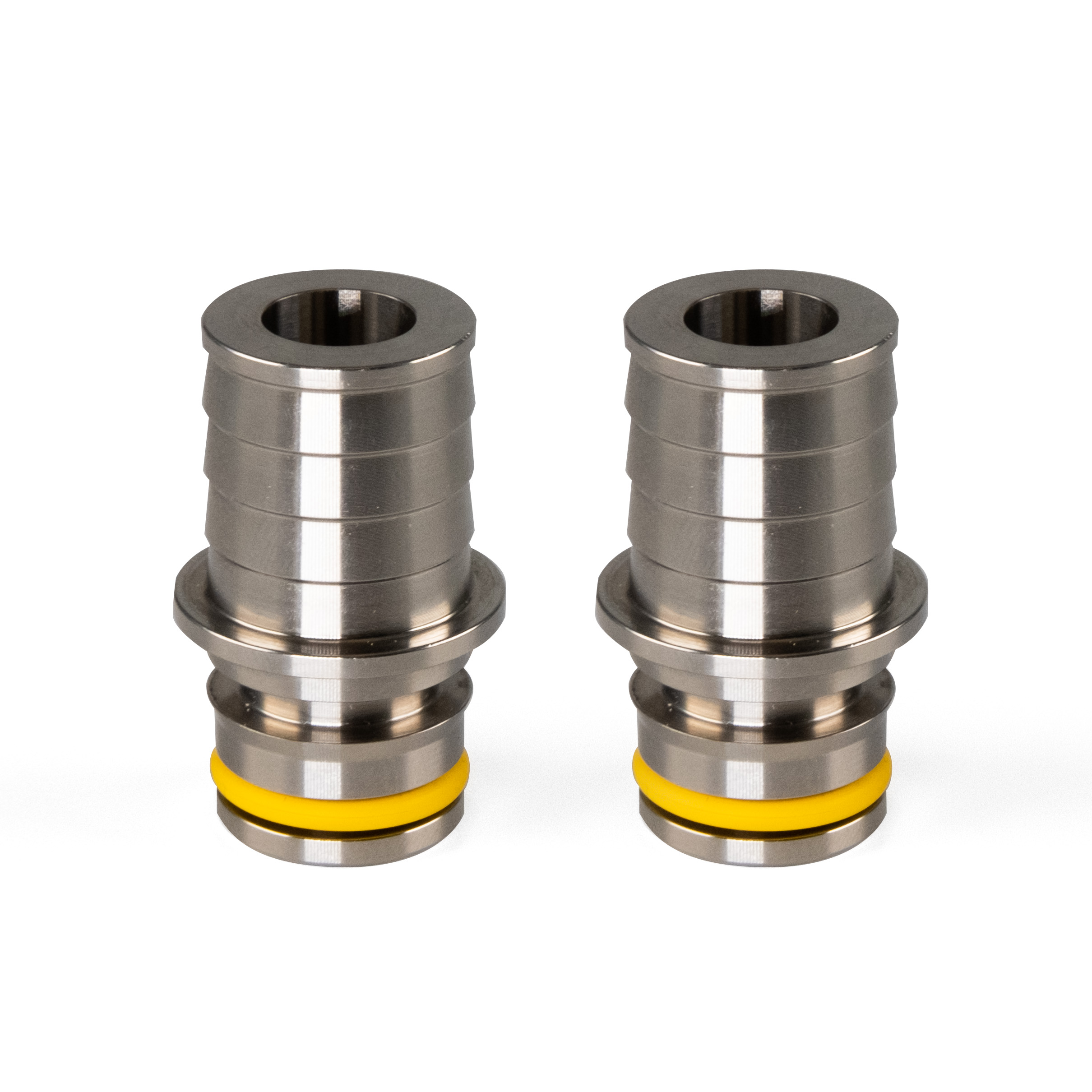 3/4" Stainless Steel Hose Barbs for Flojet Pumps (Pair of 2)