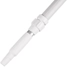 Vikan Telescopic Handle, Waterfed, Barbed Fitting,  63" - 114", White, 29735