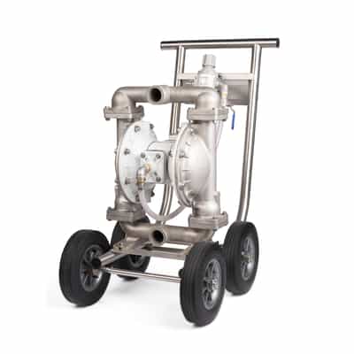 Sandpiper T15 Wine & Beer AODD Pump on a Cart