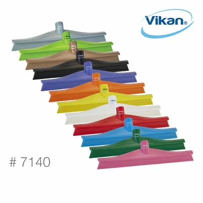 Vikan Single Blade Ultra Hygienic Squeegee, 16", Gray