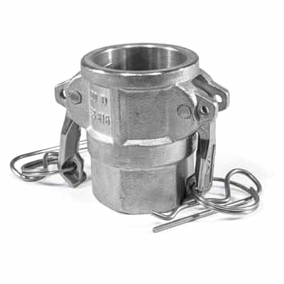 Camlock Part D, Stainless Steel