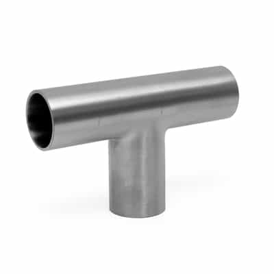 Polished Long Weld Tee