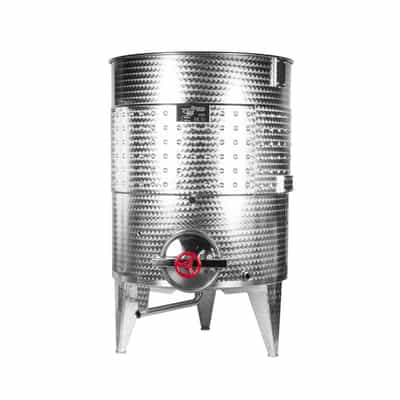Variable capacity conical bottom tank with jacket