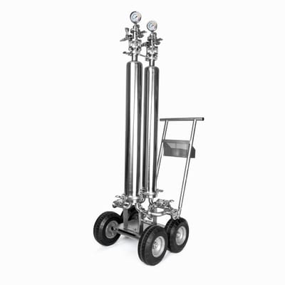 Double Filter Housing on Cart