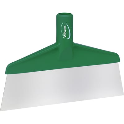 Vikan Stainless Steel Floor Scraper, 10", Green