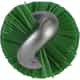 Vikan Stiff Tube Brush, Ø0.4, Green