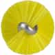 Vikan Stiff Tube Brush, Ø0.9", Yellow
