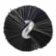 Vikan Stiff Tube Brush, Ø0.9", Black