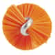 Vikan Stiff Tube Brush, Ø0.9", Orange