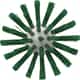  Vikan Medium Pipe Brush, Ø3.0", Green