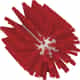Vikan Medium Pipe Brush, Ø3.5", Red