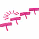 Vikan Wall Bracket Replacement Hooks, Pink