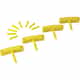 Vikan Wall Bracket Replacement Hooks, Yellow