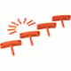 Vikan Wall Bracket Replacement Hooks, Orange
