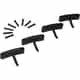 Vikan Wall Bracket Replacement Hooks, Black
