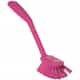 Vikan Medium Dish Brush w/ Scraper, Pink