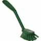 Vikan Medium Dish Brush w/ Scraper, Green