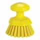 Vikan Round Stiff Scrub Brush, Yellow, 38856
