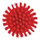 Vikan Round Stiff Scrub Brush, Red, 38854