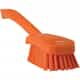 Vikan Short Handle Scrub Brush, Stiff, Orange