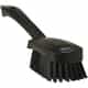 Vikan Short Handle Scrub Brush, Stiff, Black