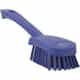 Vikan Short Handle Scrub Brush, Stiff, Purple