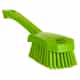 Vikan Short Handle Scrub Brush, Stiff, Green