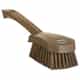 Vikan Short Handle Scrub Brush, Stiff, Brown