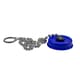 Blue dust cap with chain