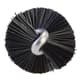 Vikan Stiff Tube Brush, Ø0.9", Black