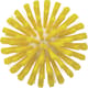 Vikan Medium Pipe Brush, Ø5.0", Yellow
