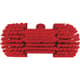Vikan Waterfed Washing Brush w/ Angle Adjustment, Red