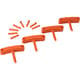 Vikan Wall Bracket Replacement Hooks, Orange