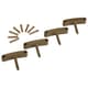 Vikan Wall Bracket Replacement Hooks, Brown