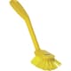 Vikan Medium Dish Brush w/ Scraper, Yellow