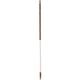 Vikan Aluminum Handle, 59", Brown
