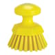 Vikan Round Stiff Scrub Brush, Yellow, 38856