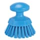 Vikan Round Stiff Scrub Brush, Blue, 38853