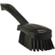 Vikan Short Handle Scrub Brush, Stiff, Black